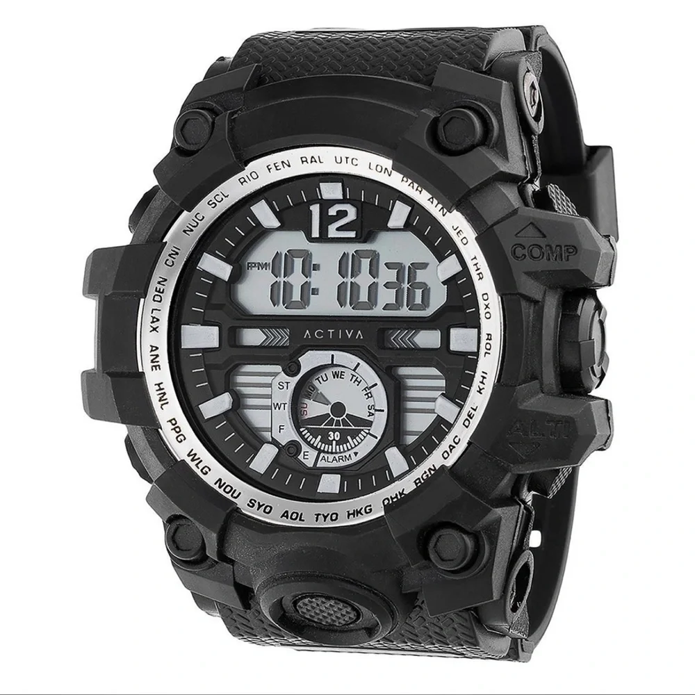 Invicta Activa Men's Black Digital Watch 52MM NEW in box